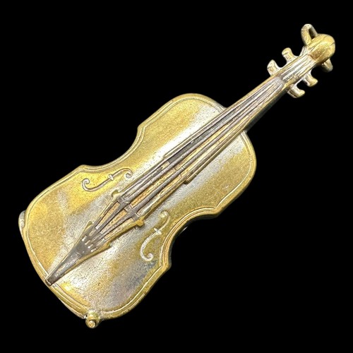 Antique brass vesta case - antique,