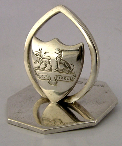 Sterling silver double crested - silver,