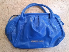 Versace Handbag Blue Excellent