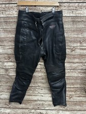 AKITO MERCURY PLUS MEN'S LEATHER MOTORCYCLE MOTORBIKE TROUSERS UK Small