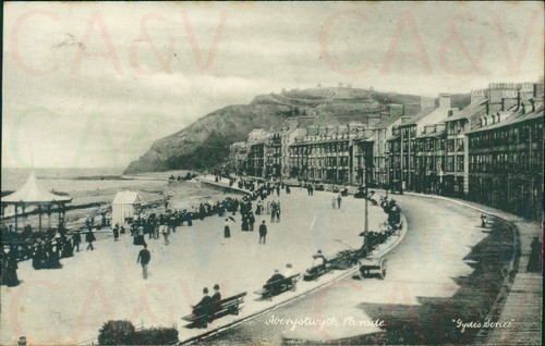 Aberystwyth parade 1909 - aberystwyth,