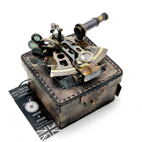 Antique sextant genuine - antique,