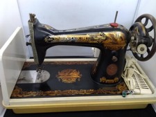 SINGER Antique Sewing Machine Y6847246 Customize with foot pedals & Case