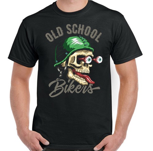 Old school bikers mens funny - school,