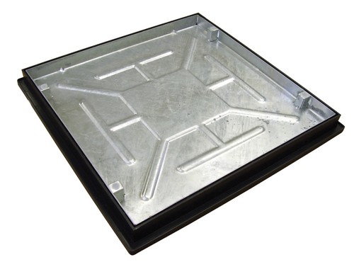 Recessed manhole cover with - recessed,