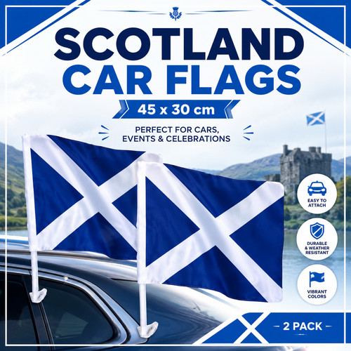 Scotland car flag pcs - flag, 2