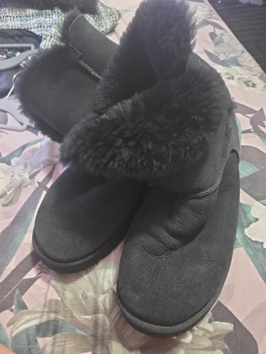Ugg boots black sheepskin - boots,