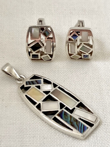 Large sterling silver - silver, pendant