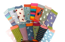 MISS SPARROW Socks Bamboo Blend Bees Flowers Owl  Hedgehog  No Top Tags SAVE £'s