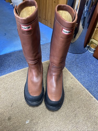 Hunter crown leather boots - crown,