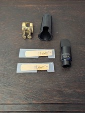 HERMES U.S.A. Saxophone Mouthpiece & cover with 2 x Vandoren reeds
