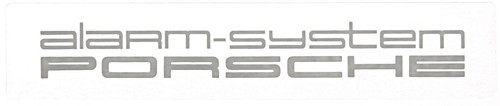 Genuine porsche sticker alarm - porsche,
