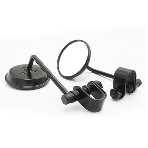 Black motorcycle clamp - motorcycle, on