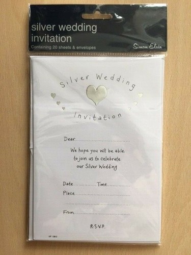 Silver wedding invitations - wedding,