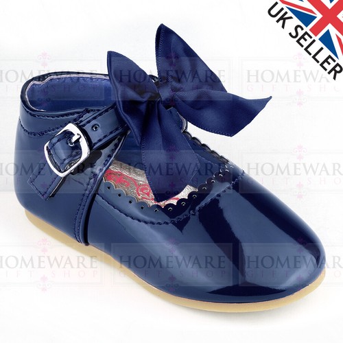 Spanish bow shoes baby girls - bow,