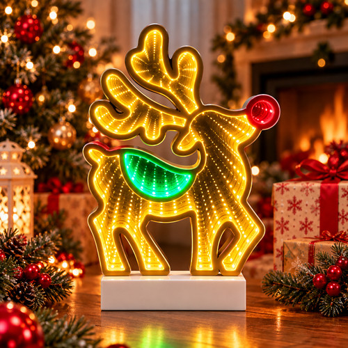 Led infinity reindeer light - infinity,