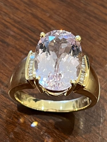 Heavy 18ct gold kunzite - 18ct,