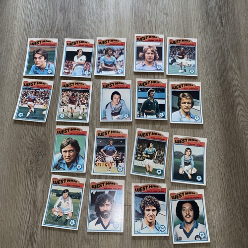 Vintage football cards - football, westham