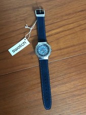 Swatch Irony Scuba YDS104 Wind Jammer watch blue.  New  Swatch strap.