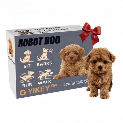 Interactive robot dog acts - dog,