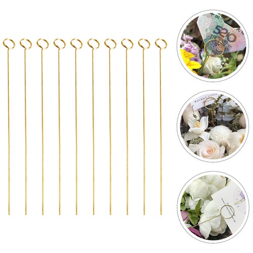 Pcs metal flower picks - 10,