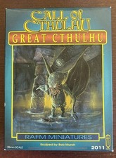 RAFM Miniatures Call of Cthulhu 25mm 28mm Great cthulhu 1992 Mint Oop Box Wear