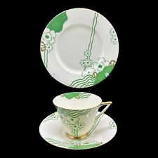 RARE ART DECO HAND PAINTED ROYAL DOULTON 'GLAMIS' TRIO ** V1312 / CIRCA 1934 **D
