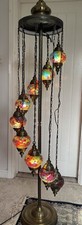 turkish moroccan glass mosaic hanging lamp