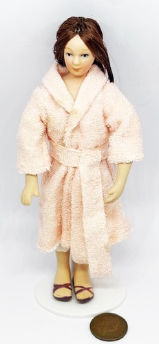 Dolls house woman pink - woman, a