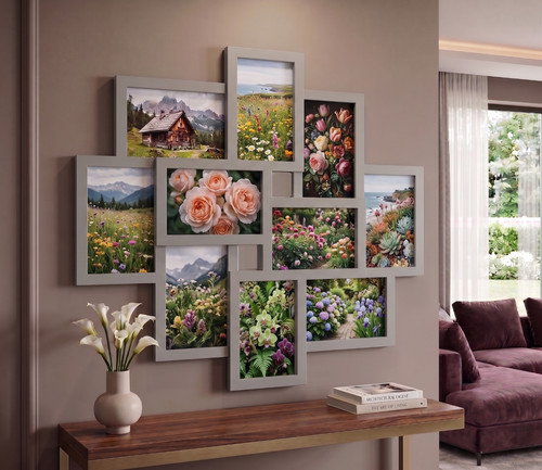 Multi aperture photo frame - 10-multi,