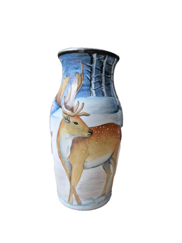 Moorcroft enamels vase - moorcroft,