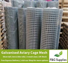 90cm tall Galvanised Wire