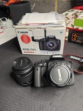 Canon EOS EOS 750D 24.2MP Digital SLR Camera 18-55mm IS STM Lens + 50mm 1.8 lens
