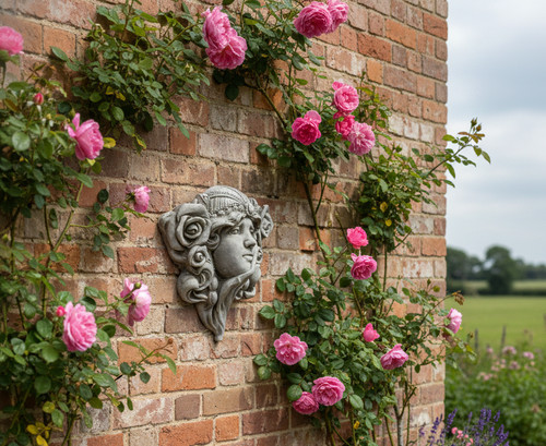 Art nouveau garden wall - art,