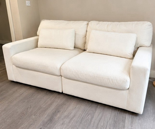 Cream seater sofa - cream, 2-seater