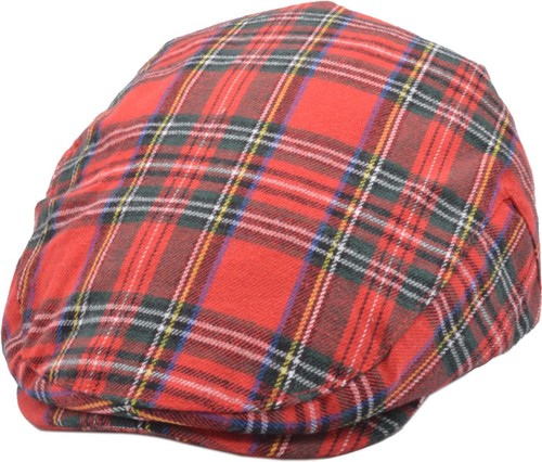 Men scottish tartan flat cap - scottish,