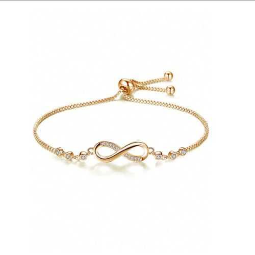 Infinity bracelet gold - infinity, in