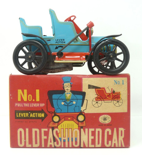 Modern toys old fashioned car - modern,