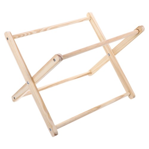 Beige wooden magazine storage - beige,