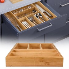 Extendable Bamboo Cutlery Box