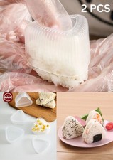 2 PCs Kitchen Sushi Mould - Triangle Onigiri Rice Ball Maker & Bento Tool