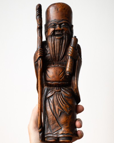 Chinese antique wooden statue - chinese,