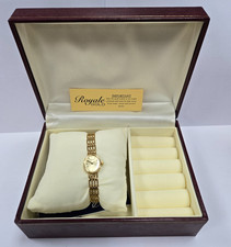 Royale oval white face - white, 9ct