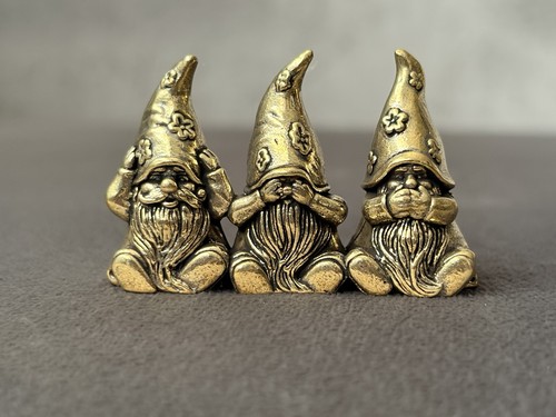 Solid brass three wise - brass,