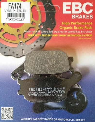 Ebc brake pads - pads, honda
