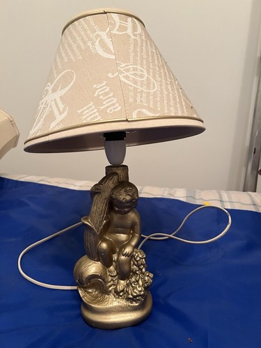 Cherub side table - cherub, lamp