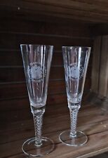 Lead Crystal Champagne Flutes
