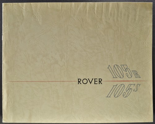 1957 rover 105r - 1957, catalog