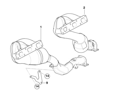 Bmw genuine exhaust manifold - genuine,