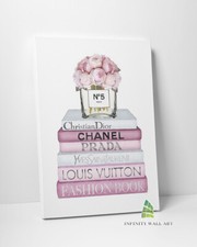 FASHION Book stack Canvas Art